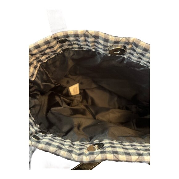 Vintage Longaberger Quilted Gingham Tote Bag - Picture 5 of 6